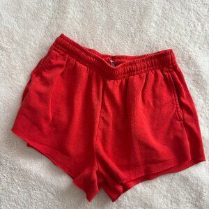 H&M Red Sweatshorts